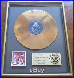 Riaa Bay City Rollers It's A Game Gold Record Award