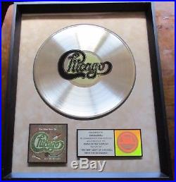 Riaa Chicago The Very Best Of Chicago Gold Record C. D. Award