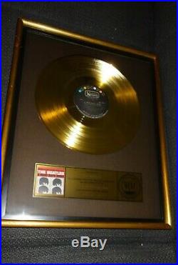 Riaa Gold Record Award Presented to The Beatles No Bpi Disc A Hard Days Night