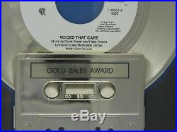 Riaa Gold Sales Award Voices That Care David Foster Framed Record Award
