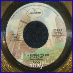 Riaa Gold record Award 10cc The things we do for love Disc Presentation Bpi'76