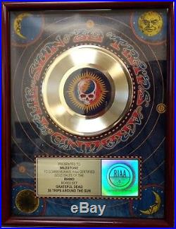 Riaa Grateful Dead 30 Trips Around The Sun Gold 45 Record Award