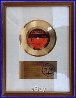 Riaa Rascals People Got To Be Free Gold Record Award-to Band Member