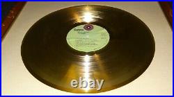Riaa The Band Gold Record Award Disc Stage Fright Disc White Matte Christies