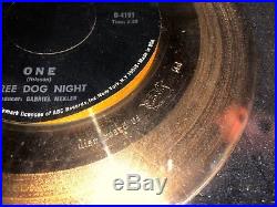 Riaa Three Dog Night One 45 Gold Record Sale Award
