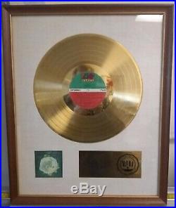 Riaa Yes Fragile Gold Record Award-original 1972 Presentation