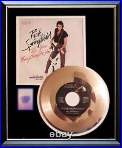 Rick Springfield Gold Record I've Done Everything For You Non Riaa Award Rare