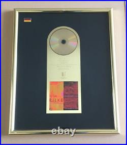Rilke Projekt Gold Award (goldene Schallplatte) Bis an alle Sterne Xavier Naidoo