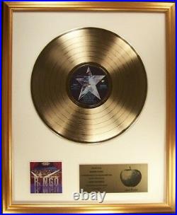 Ringo Starr Ringo (Self Titled) LP Gold Non RIAA Record Award Apple Records