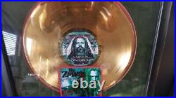 Rob Zombie The Sinister Urge Riaa Gold Record Award