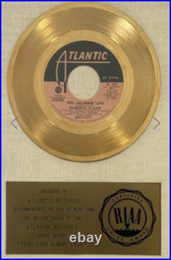 Roberta Flack Feel Like Makin' Love -riaa Gold Record Award Presented Wea