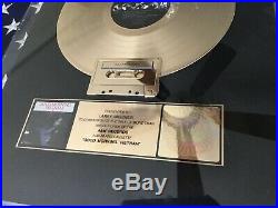 Robin Williams GOOD MORNING VIETNAM RIAA GOLD Record Award to LARRY BREZNER