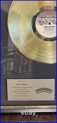 Robin Williams Non Riaa Casablanca Gold Sales Award Reality What A Concept