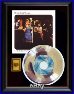 Rolling Stones Honky Tonk Women Rare Gold Record Award Disc & 45 RPM Sleeve