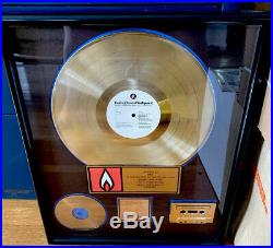 Rolling Stones Original Authentic RIAA GOLD award Flashpoint Live Rare LP Record