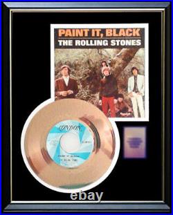 Rolling Stones Paint It Black 45 RPM Gold Metalized Record Rare Non Riaa Award