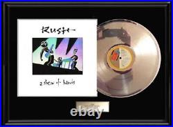 Rush A Show Of Hands White Gold Platinum Record Lp Album Non Riaa Award Framed