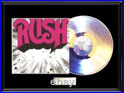Rush Debut Self Titled White Gold Platinum Record Lp Album Non Riaa Award Framed