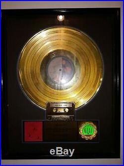 Rush Hold Your Fire Record Album RIAA Gold LP Cassette Sales Award Original