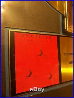 Rush Hold Your Fire Record Album RIAA Gold LP Cassette Sales Award Original