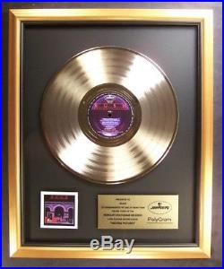Rush Moving Pictures LP Gold Non RIAA Record Award Mercury Records