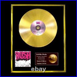 Rush Rush Gold Disc Award Vinyl LP Record Christmas Gift