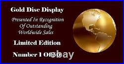 Rush Rush Gold Disc Award Vinyl LP Record Christmas Gift