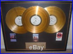 SAMMY HAGAR VAN HALEN GEFFEN GOLD RECORD AWARD NON RIAA HUGE 29 x 23 3 ALBUMS