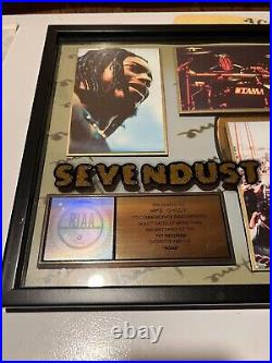 SEVENDUST Gold Record Award Official RIAA Framed Rare Display