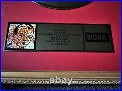 SPONGE 1994 The WORK Group Label Gold Record Award / Rotting Piñata, Non RIAA