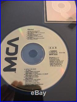 STEELHEART RIAA GOLD RECORD SALES AWARD PRESENTED TO WIYY Hair Metal MCA CD