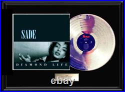 Sade Diamond Life Album Rare Lp White Gold Platinum Tone Record Non Riaa Award