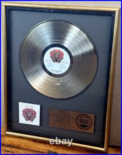 Santana Festival RIAA Gold Vinyl Record Album Award COA David Rubinson Producer