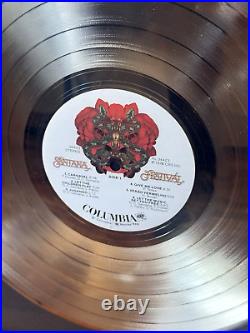 Santana Festival RIAA Gold Vinyl Record Album Award COA David Rubinson Producer