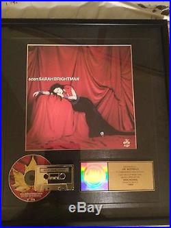 Sarah Brightman Eden Riaa Gold Record Award