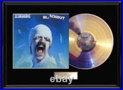 Scorpions Blackout White Gold Platinum Tone Record Lp Album Non Riaa Award Rare