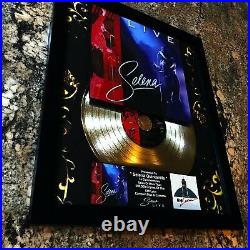 Selena Quintanilla Selena LIVE Gold Record Sales Music Award LP Vinyl