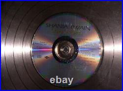 Shania Twain Come On Over 24kt Gold Record Award