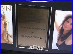 Shania Twain From This Moment On 24kt Gold Record Award