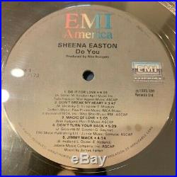 Sheena Easton Do You OFFICIAL RIAA GOLD RECORD AWARD 1985 album Do It For Love