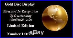 Simple Minds Glittering CD Gold Disc Record Lp Vinyl Award Display Free P&p