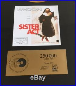 Sister Act Gold Award (goldene Schallplatte) Whoopi Goldberg 1993