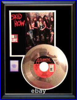Skid Row 18 And Life 45 RPM Gold Metalized Record Rare Non Riaa Award