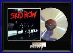 Skid Row Self Titled Debut Lp White Gold Platinum Tone Record Non Riaa Award