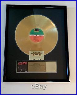 Skid Row Skid Row Gold Record Sales Award RIAA Certified