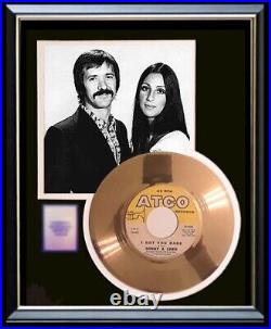 Sonny % Cher I Got You Babe 45 RPM Gold Record Non Riaa Award