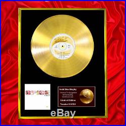 Spice Girls Spice CD Gold Disc Record Display Award Display Vinyl Lp Free P&p