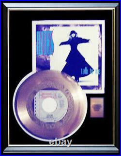 Stevie Nicks Talk To Me 45 RPM Gold Metalized Record Rare Non Riaa Award