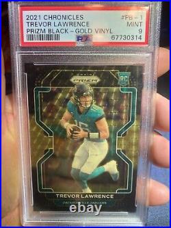 Superfractor Gold Vinyl /5 Psa 9 Prizm Black 2021 Trevor Lawrence Rookie