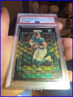 Superfractor Gold Vinyl /5 Psa 9 Prizm Black 2021 Trevor Lawrence Rookie